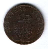 3 пфеннига 1863 г. Пруссия