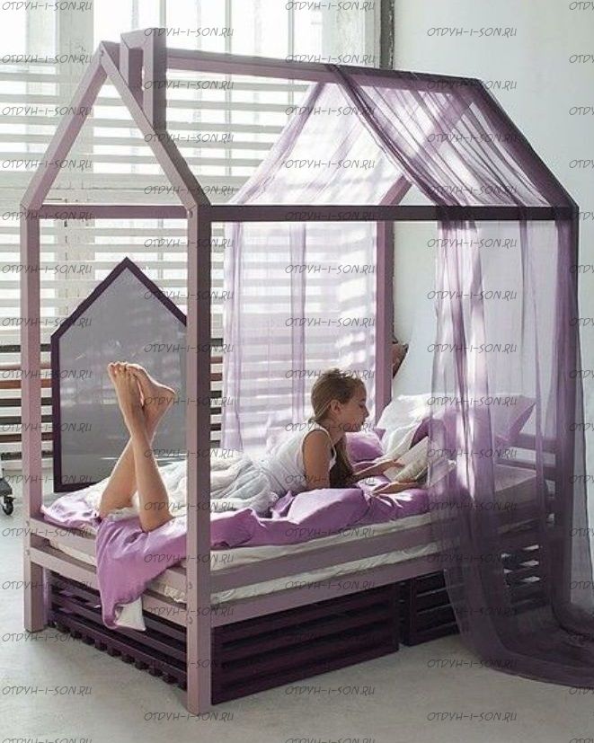 Кровать-Домик Simple №Д28