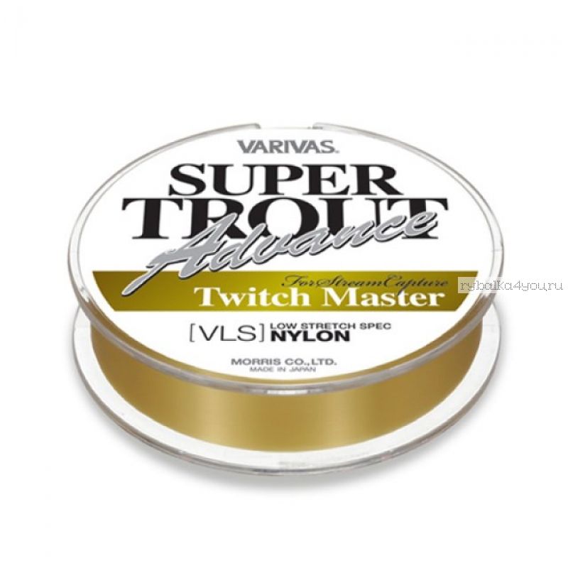 Монофильная леска Varivas Super Trout Advance Twich Master Nylon 100 м