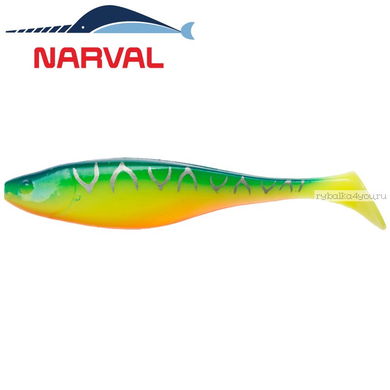 Мягкие приманки Narval Commander Shad 14sm #002 Blue Back Tiger (3 шт в уп)