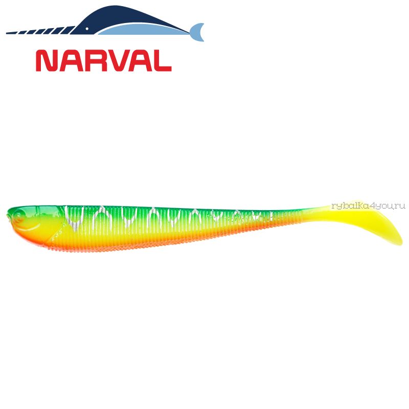 Мягкие приманки Narval Slim Minnow 11sm #002 Blue Back Tiger (5 шт в уп)