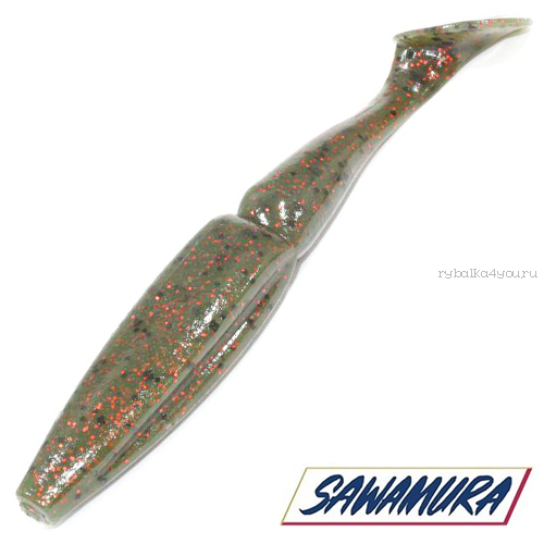 Мягкие приманки Sawamura One'up Shad 4'' #032 (6шт в уп)