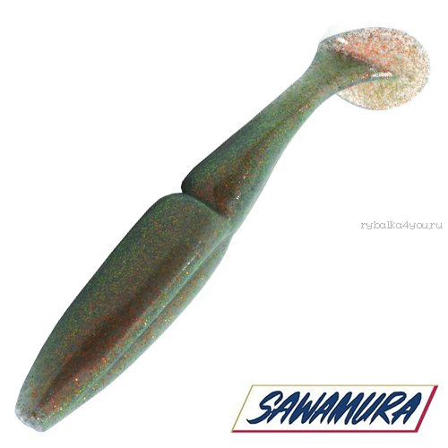 Мягкие приманки Sawamura One'up Shad 4'' #050 (6шт в уп)