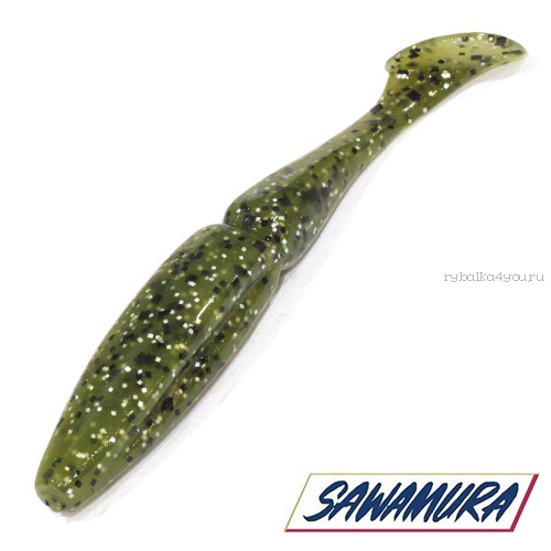 Мягкие приманки Sawamura One'up Shad 4'' #045WM (6шт в уп)