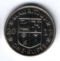 1 рупия 2012 г. Маврикий