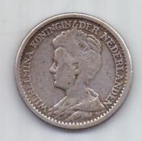 25 центов 1912 г. редкий год. Нидерланды