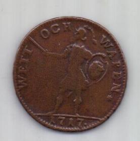 1 далер 1717 г. Швеция