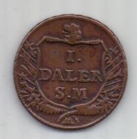 1 далер 1717 г. Швеция