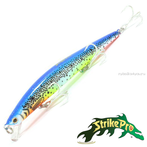 Воблер Strike Pro Slingshot Minnow 120F 12,6gr #A141