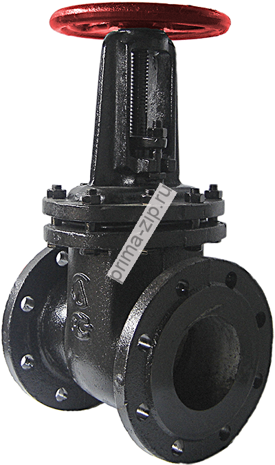 Задвижка чугунная параллельная с выдвижным шпинделем 30ч6бр