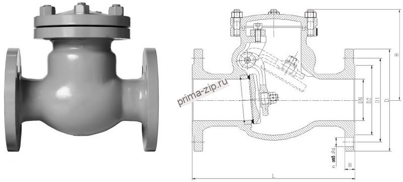 Клапан 19с53нж Ду150 РУ40