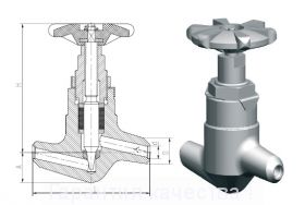 1032-20-0 Клапан регулирующий Ду20, Ру373.