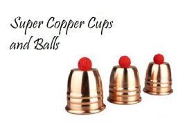 Профессиональные медные стаканчики и шарики Super Copper Cups and Balls