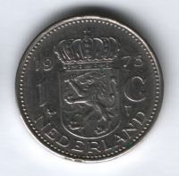 1 гульден 1973 г. Нидерланды