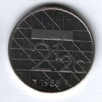 2,5 гульдена 1988 г. Нидерланды