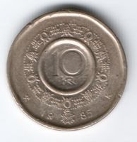 10 крон 1985 г. Норвегия
