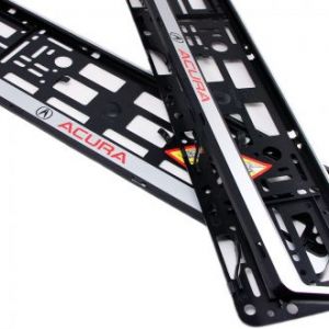 Рамки номера Acura - серебро