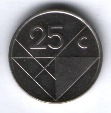 25 центов 2003 г. Аруба