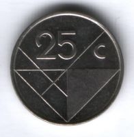 25 центов 2003 г. Аруба