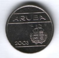 25 центов 2003 г. Аруба