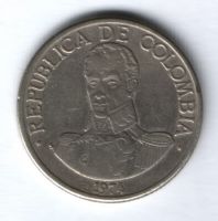1 песо 1974 г. Колумбия
