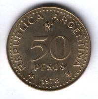 50 песо 1978 г. Аргентина