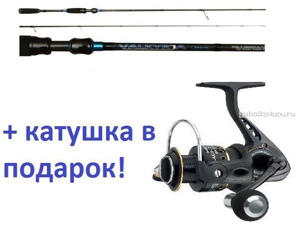 Спиннинг AIKO Valkyrja 892M 267 см 12-28 гр + катушка Cormoran Black Master 3000  в подарок!