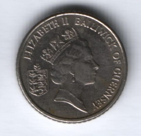 5 пенсов 1990 г. Гернси