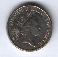 5 пенсов 1990 г. Гернси