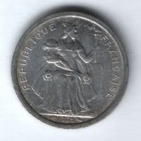 1 франк 1965 г. Французская Полинезия