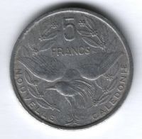 5 франков 1952 г. Новая Каледония, VF