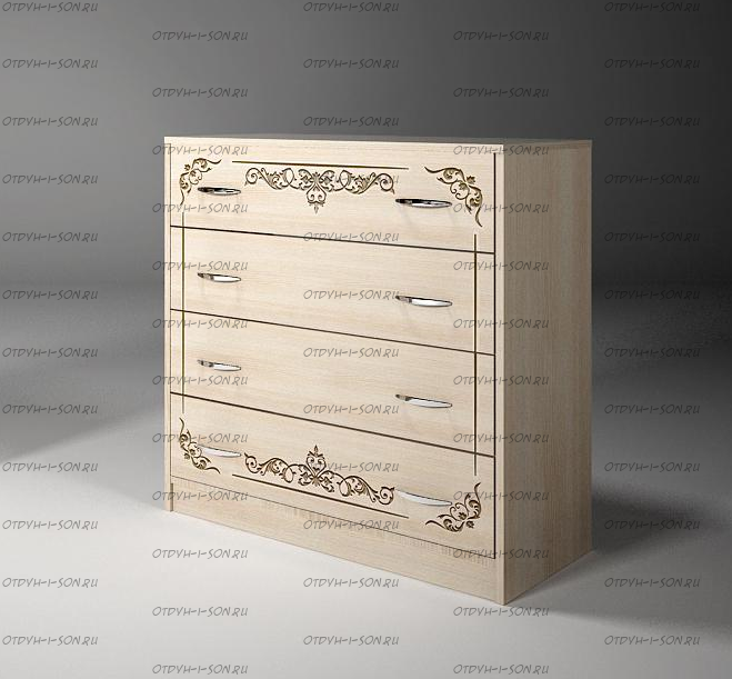 Комод 4 ящика Классика 13/5 ФКК (82х44х87)