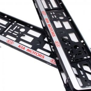 Рамки номера KIA - серебро