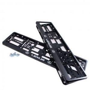 Рамки номера Lexus - черные