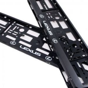 Рамки номера Lexus - черные