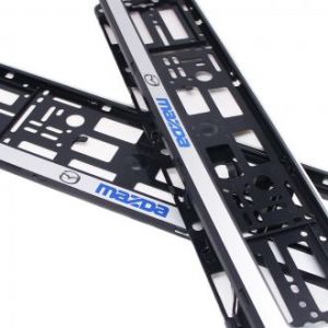 Рамки номера Mazda - серебро