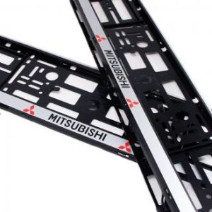 Рамки номера Mitsubishi - серебро