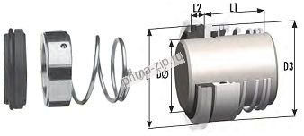 Торцовые уплотнения с конической пружиной типа NS /NT/ BT