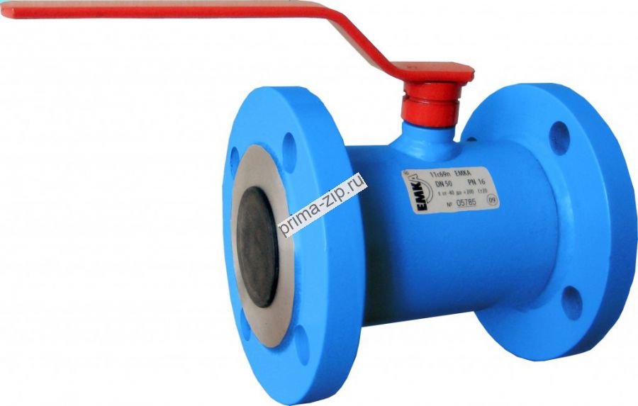 Краны шаровые ЕМКА 11с69п Ру16 фланцевые, ст.20