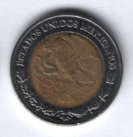2 песо 2004 г. Мексика