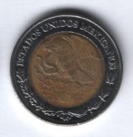 2 песо 2004 г. Мексика