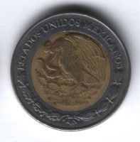 2 песо 2005 г. Мексика
