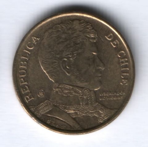 10 песо 2007 г. Чили