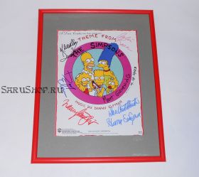 Автографы: Симпсоны (The Simpsons) 6 подписей. 1993 год. Редкость.