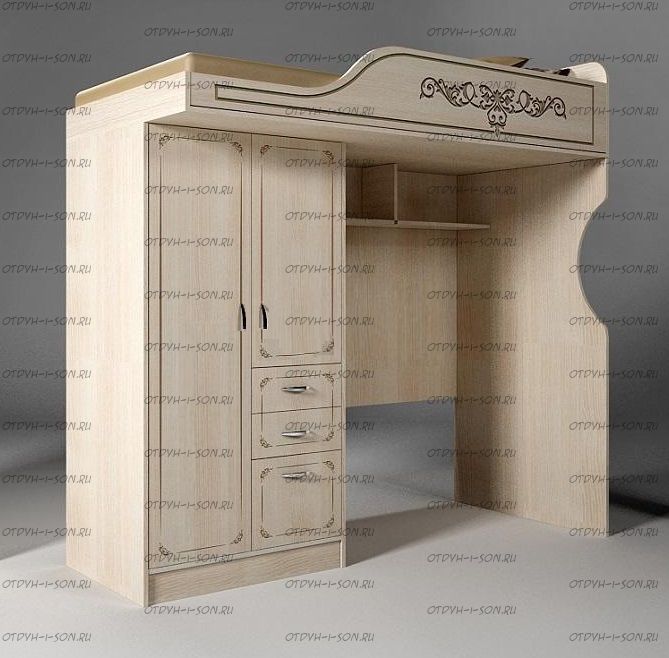 Кровать-чердак Классика 4/1 ФКК (80х190)