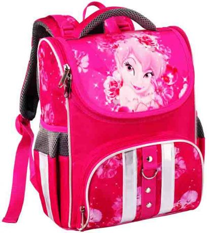 Ранец с эргономичной спинкой Tink Pink  (32х25х12см, 750гр)