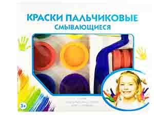 Набор пальчиковых красок, 6 цветов