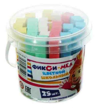 Мел цветной 'Фиксики' (25 шт в ведерке)