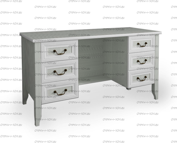 Стол письменный с двумя тумбами Классика (140х60х75)