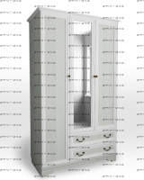 Шкаф 3-дверный Классика (128х59х206)